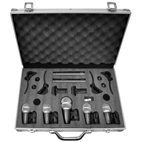 Main product image for Pyle PDKM7 7 Microphone Wired Drum Kit with Carryi 248-4308